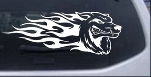 Wolf With Tribal Flames Car or Truck Window Laptop Decal Sticker Dog 10X27.0 - Bild 1 von 16