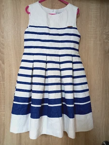 Festkleid v. MAYORAL Gr 128 134 8 9 Y maritim + Stickereien Kleid Party Fest top - Bild 1 von 2