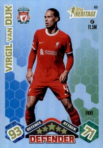 2023-24 Topps Match Attax UEFA Club Competitions #451 Virgil van Dijk - Photo 1 sur 2