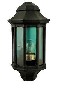 LED Black Flush Wall Lantern - 5682 - Picture 1 of 1