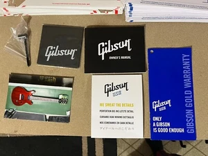 Gibson Les Paul Case Candy Manual Blank Warranty & Checklist Wrench Cloth - Picture 1 of 3