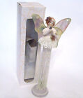 Gorgeous Angel or Fairy Tassel Doll in Sage Green with Rainbow Color Wings