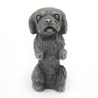 PEWTER Terrier Puppy Dog Sitting - 1' Metal Animal Miniature Figurine