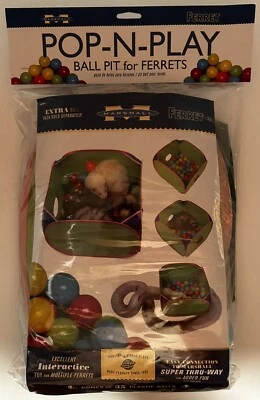 Marshall Ferret Pop-N-Play Ball Pit con Hurones Viene con 35 Bolas de Plástico NUEVO Foto 1 de 4