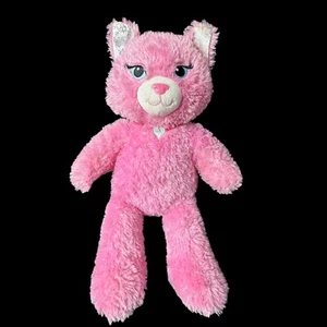 Costruisci un orso rosa purrincessa principessa gattino gatto argento scintillante peluche coda sfocata - Foto 1 di 11