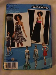 Simplicity 2212 Misses' Project Runway Dresses Mini & Maxi Halter 12-20 Uncut - Picture 1 of 1