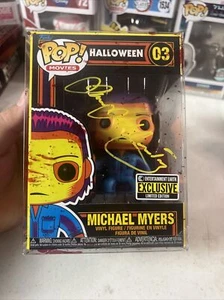Funko Michael Myers James Jude Courtney signed pop 03 Black Light JSA COA - Picture 1 of 6
