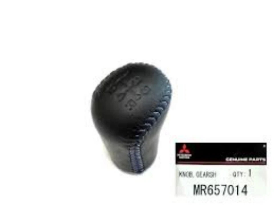 Genuine MITSUBISHI OEM LANCER EVO5 EVO6 Shift Knob Blue Stitch MR657014 Foto 1 de 4