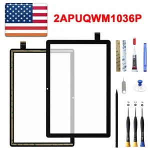 Touch Screen Digitizer Glass Panel For ONN 2022 10.1" Tablet model 2APUQWM1036P - Picture 1 of 3