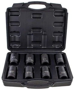 Dadi per avvitatori a percussione 3/4" dado di forza 17-32 mm chiave a bussola 8 pezzi set dadi dadi - Foto 1 di 3