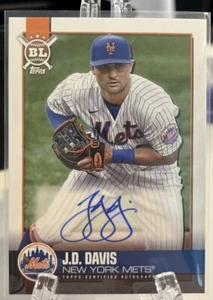 2021 TOPPS BIG LEAGUE AUTO J.D. Davis New York Mets - Picture 1 of 2