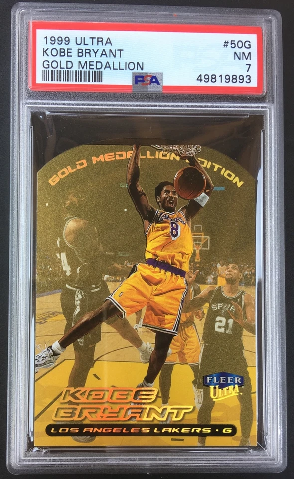 1999 Ultra #50G KOBE BRYANT GOLD MEDALLION DIE-CUT PSA 7 Black Mamba ☄️☄️☄️☄️☄️ - Image 1 of 1