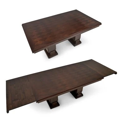 ANTIK! Konferenztisch restauriert Art Déco um 1930 ausziehbarer Esstisch - Bild 1 von 4