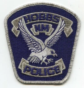 HOBBS NEW MEXICO NM Dark Blue Background POLICE PATCH - Picture 1 of 1