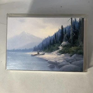 Lot Of 6 Leanin' Tree Nature Themed  Christmas Fine Art Post Cards - Picture 1 of 3