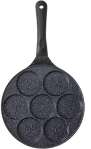 Tognana Premium Black, Piastra con stampi a forma di smile, 26 cm, Alluminio, Ne - Foto 1 di 3