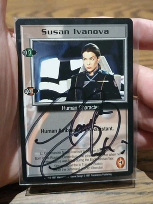 Babylon 5 CCG 1997 Susan Ivanova Autograph Card Signed By Claudia Christian - Image 1 of 2
