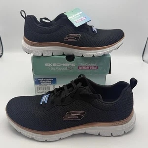 Skechers Flex Appeal 4.0 Brilliant View Damen Sneaker Schwarz Größe UK 5,5 EU38,5 - Bild 1 von 5