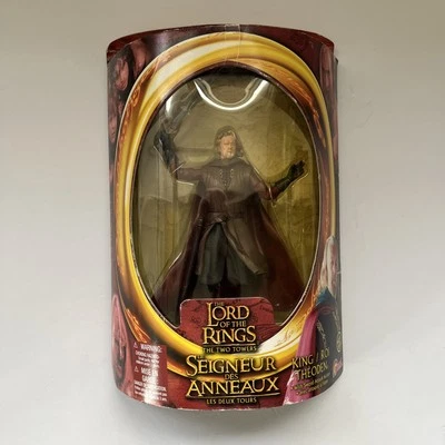 Figura LOTR Las Dos Torres Rey Theoden con Ataque de Espada 2002 TOY BIZ De Colección Nueva Foto 1 de 4