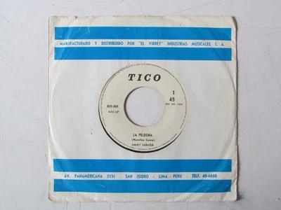 JIMMY SABATER - HARD SALSA GUAGUANCO 7" TICO PERU "LA PELEONA"  HEAR ♫ - Image 1 of 4