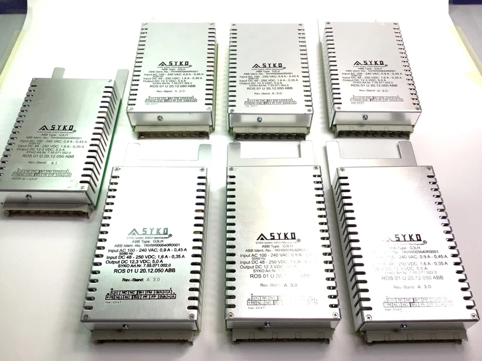 ABB G3LH 1KHW000640R0001 DC Power Supply Module SYKO 12.3V 5A Converter - Image 1 of 4