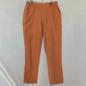 Betty Basics Terracotta Linen Blend Relaxed Pants – Size 10 - Picture 1 of 7