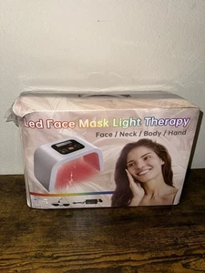 LED Face Mask Light Therapy-7 Color LED Therapy Light Lamp Facial Skin Care Tool - Picture 1 of 4