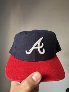Vintage 90s Puma Atlanta Braves Snapback hat/ Classic and Rare - Picture 1 of 3