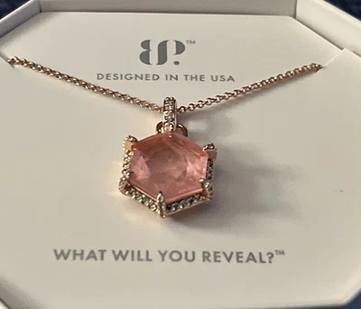 Ожерелье для вечеринки с бомбой созданное в лаборатории розовый кварц с предохранителем с кварцем розовое золото PL - Изображение 1 из 3