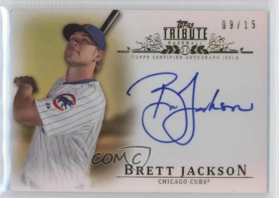 2013 Topps Tribute Auto Gold /15 Brett Jackson #TA-BJ2 Auto - Image 1 of 2