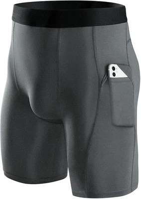 Compression Shorts Quick-Drying Base Layer Gym Running Sport 1-Pack Small G03R15 - Image 1 of 4