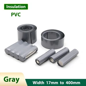 PVC Heat Shrink Tubing Gray Wrap Sleeve 17mm-400mm Battery Insulation Protection - Picture 1 of 8