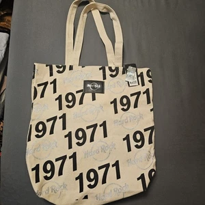 Hard Rock Cafe 1971 Canvas Tote Bag Reuseable Eco Shopper Neu mit Etikett - Bild 1 von 7