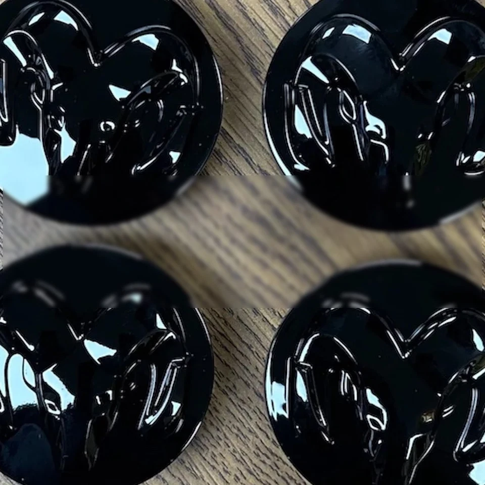 4PCS Glossy For Ram 1500 Wheel Hub Center Caps Covers 63mm 2013-2019 1LB72RXFAB - Image 1 of 1