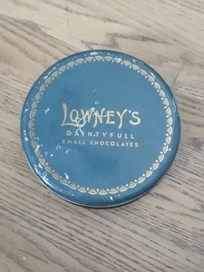 Vintage Lowney's Dainty Full Small Chocolates Tin Rare - Picture 1 of 7
