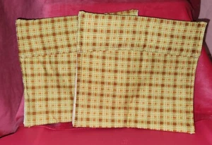 Handmade Microwavable Potato Bag Khaki and rust Plaid - Picture 1 of 1