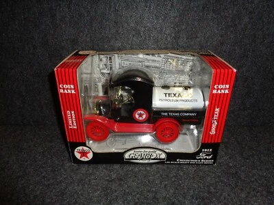 TEXACO 1912 FORD TANKER TRUCK GEARBOX DIECAST COIN BANK - Image 1 of 4