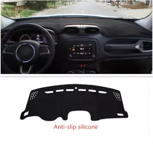 For Jeep Renegade 2015-2022 Black Car Dashboard Dash Mat DashMat Sun Cover Pad - Picture 1 of 13