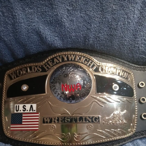 New NWA Dome Globe World Championship Wrestling Belt Fast ship Cover