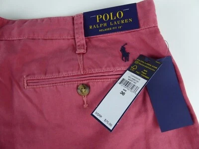 Polo Ralph Lauren Relaxed Fit 10" Inseam Twill Shorts w Pony NWT $75 100% Cotton - Image 1 of 3