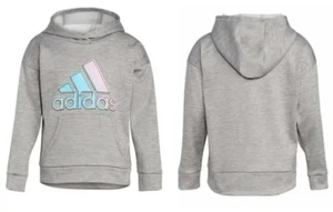 Adidas Girls' Active Pullover Hoodie Grey Heather Size-5 - Picture 1 of 5