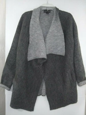 Nanette Lepore Open Front Gray Cardigan Sweater Womens Large L - Image 1 of 4