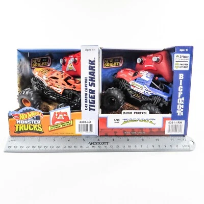 Radio Control RC Monster Trucks Bigfoot (2023) Y Tiger Shark 2020 NUEVO SELLADO Foto 1 de 4