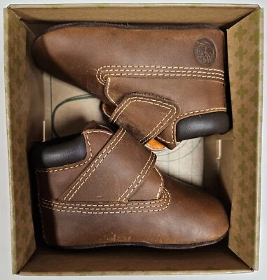 Timberland мальчиков вощеная коричневая кожа кроватки ботинок размер Uk0/eu16 - Изображение 1 из 4