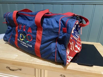 1994 USA Olympic Lillehammer Team Duffle Bag US America Flag Stars Stripes Strap - Image 1 of 4