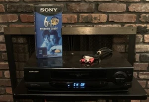 Sharp VCR Player Mid Drive VC-A323U Tested & Works Cables, & Tape No Remote  - Picture 1 of 4