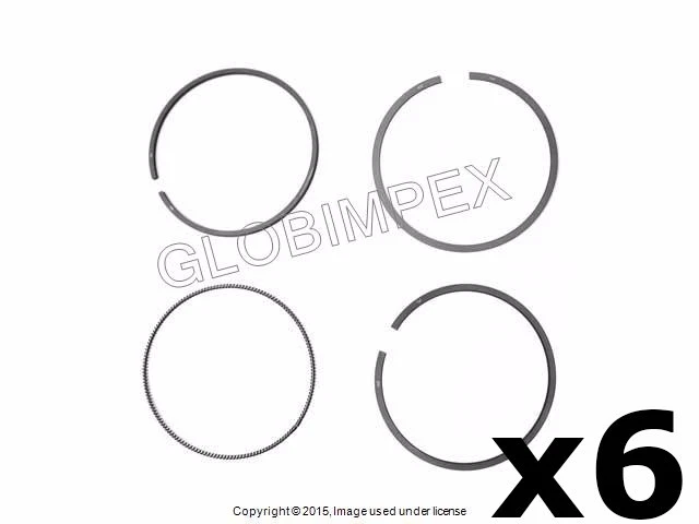 Porsche 911 '80-'89 Juego de 6 anillos de pistón estándar GOETZE + GARANTÍA Foto 1 de 1