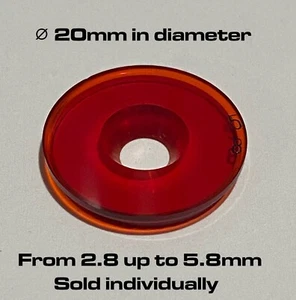 Feinwerkbau Red 20mm inserts for 22mm Sight 2.8 mm up to 5.8mm #1780.8xx.x - Imagen 1 de 3