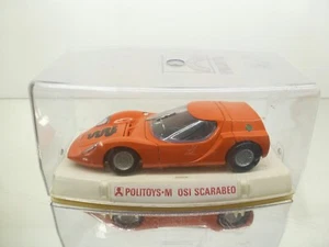 POLITOYS 575 ALFA ROMEO OSI SCARABEO - RARE - RED 1:25 - GOOD IN SHOWCASE - Foto 1 di 12