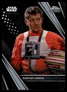 2023 Topps STAR WARS CROMADO NEGRO GARVEN DREIS REFRACTOR 150/199 #21 - Imagen 1 de 2